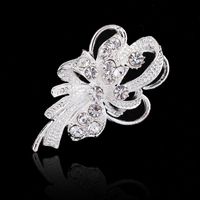 Tous-match Mode Écharpe Boucle Coréenne Style Perle Diamant De Mariage Broche De Mariage Strass Corsage Broches Femelle Spot sku image 1