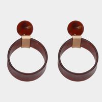 Stylish Acetate Geometric Round Earrings Nhjq142980 sku image 3