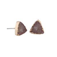 Simple Triangle Resin Stud Earrings Nhgo142981 sku image 1