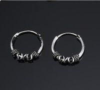 New Opening Ancient Alloy Round Hoop Earrings Nhgo143042 sku image 2
