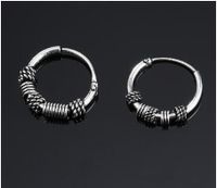 New Opening Ancient Alloy Round Hoop Earrings Nhgo143042 sku image 3