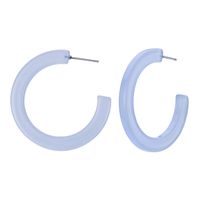 Simple Open Round Cutout Acetate Earrings Nhgo143063 sku image 1