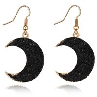 New Resin Moon Hollow Earrings Nhgo143068 sku image 1