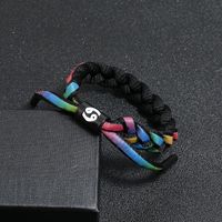 Direkt Verkauf Ab Werk 12 Konstellationen Buntes Löwen Armband Studenten Paar Schnürsenkel Gewebtes Regenbogen-farbwechsel-armband sku image 4