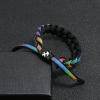 Ventes Directes D'usine Douze Constellation Coloré Petit Lion Bracelet Étudiant Couple Lacet Tissé Arc-en-changement De Couleur Sangle De Transport sku image 9