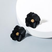 Fashion Rhinestone Flower Stud Earrings Nhln143512 main image 5