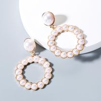 Simple Beads Round Earrings Nhln143555 main image 1