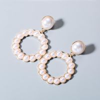 Simple Beads Round Earrings Nhln143555 main image 3