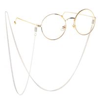 Heiße Mode Einfache Weiße Ketten Sonnenbrille Mit Brillen Kette main image 1