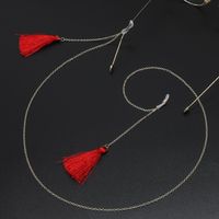 Fashion Red Tassel Metal Glasses Chain Nhbc143630 main image 3