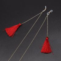 Fashion Red Tassel Metal Glasses Chain Nhbc143630 main image 4