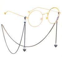 Fashion Black Rhinestone Glasses Chain Nhbc143643 main image 2