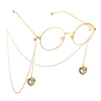 Fashion Alloy Red Heart-shaped Glasses Chain Nhbc143655 main image 8