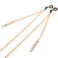 Alloy Rhinestone A Color Pendant Glasses Chain Nhbc143658 main image 4