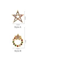Stylish Geometric Five-pointed Star Colored Stud Eard Earrings Nhas143685 main image 5