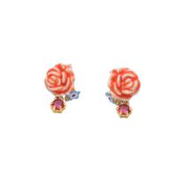 Clear And Simple Simple Flower Lady Earrings Nhqd143722 main image 1