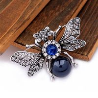 Vintage Shiny Rhinestone Personality Insect Texture Brooch Nhqd143740 main image 3
