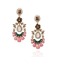 Womens Leaf Rhinestone Alloy Earrings Nhqd143744 main image 6