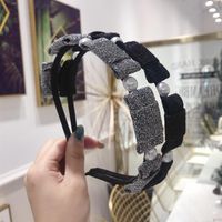 Korean Version Of The Simple Multi-bow Gilding Fabric Fine Side Headband Nhsm143771 main image 2