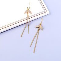 Europe And The United States Long Paragraph Super Fairy Face Thin Earrings Nhqd143859 main image 4