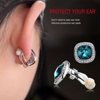 Womens Geometric Inlay Imitated Crystal Alloy Earrings Nhlj143865 main image 5