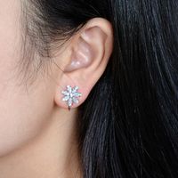 Korean Version Of The Stylish Zircon Petals Without Ear Clips Nhlj143887 main image 5