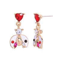 Sterling Argent Aiguille Mori Style Insectes Boucles D'oreilles Femelle Tempérament Coréen De Mode Simple Coccinelle Oreille Clip Sans Percé E972174d main image 6