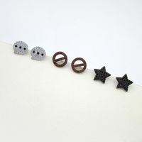 Korean Version Of The Personality Cute Fun Mini Symbol Earrings Nhlj143926 main image 3