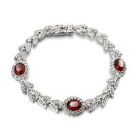 Fashion Vintage Palace Wind Olive Branch Imitated Crystal Bracelet Nhlj143940 main image 1