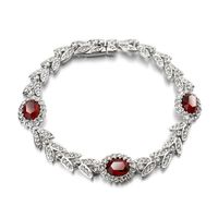 Fashion Vintage Palace Wind Olive Branch Imitated Crystal Bracelet Nhlj143940 main image 2