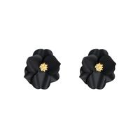 Fashion Rhinestone Flower Stud Earrings Nhln143512 sku image 1