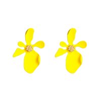 Lovely Alloy Flowers Stud Earrings Nhln143516 sku image 4