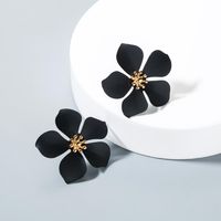 Fashion Paint Flower Alloy Stud Earrings Nhln143524 sku image 6