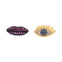 Fashion Rhinestone Eye Beads Drop Earrings Nhqd143841 sku image 1