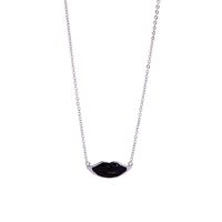 Womens Lips Drops Oil Copper Necklaces Nhqd143857 sku image 1