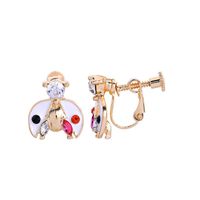 Sterling Argent Aiguille Mori Style Insectes Boucles D'oreilles Femelle Tempérament Coréen De Mode Simple Coccinelle Oreille Clip Sans Percé E972174d sku image 1