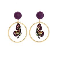 Temperament Colorful Butterfly Forest Earrings Nhqd143927 sku image 4