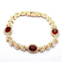 Fashion Vintage Palace Wind Olive Branch Imitated Crystal Bracelet Nhlj143940 sku image 1