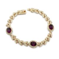 Fashion Vintage Palace Wind Olive Branch Imitated Crystal Bracelet Nhlj143940 sku image 5