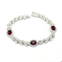 Fashion Vintage Palace Wind Olive Branch Imitated Crystal Bracelet Nhlj143940 sku image 6