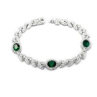 Fashion Vintage Palace Wind Olive Branch Imitated Crystal Bracelet Nhlj143940 sku image 8