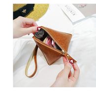 Pu Leather Tweezers Solid Color Stitching Purse Nhni144131 main image 3