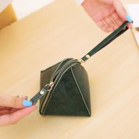 Pu Leather Tweezers Solid Color Stitching Purse Nhni144131 main image 5