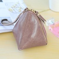 Pu Leather Tweezers Solid Color Stitching Purse Nhni144131 main image 12