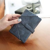 Korean Short Solid Color Pu Leather Zip Coin Purse Nhni144156 main image 1