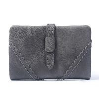 Korean Short Solid Color Pu Leather Zip Coin Purse Nhni144156 main image 7