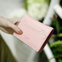 Simple Stitching Threaded Ultra-thin Two Fold Wallet Nhni144167 main image 4