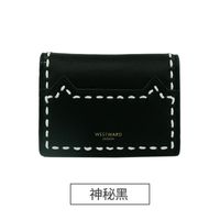 Simple Stitching Threaded Ultra-thin Two Fold Wallet Nhni144167 main image 8