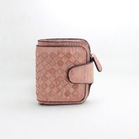Woven Pu Leather Simple Oil Side Buckle Multi-card Multi-function Short Wallet Nhni144184 main image 9