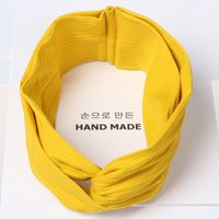 Simple Solid Color Knitted Cross Hair Band Nhou144216 main image 5